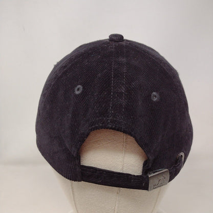 Kangol Slideback Hat Black Size L Corduroy Hat Cotton Blend Embroidered Logo