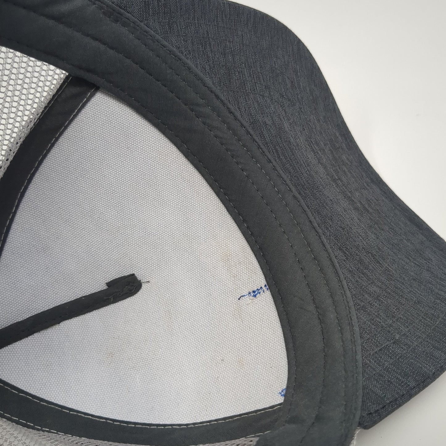 Carquest Auto Parts Snapback Trucker Hat Gray One Size Mesh Back Striped