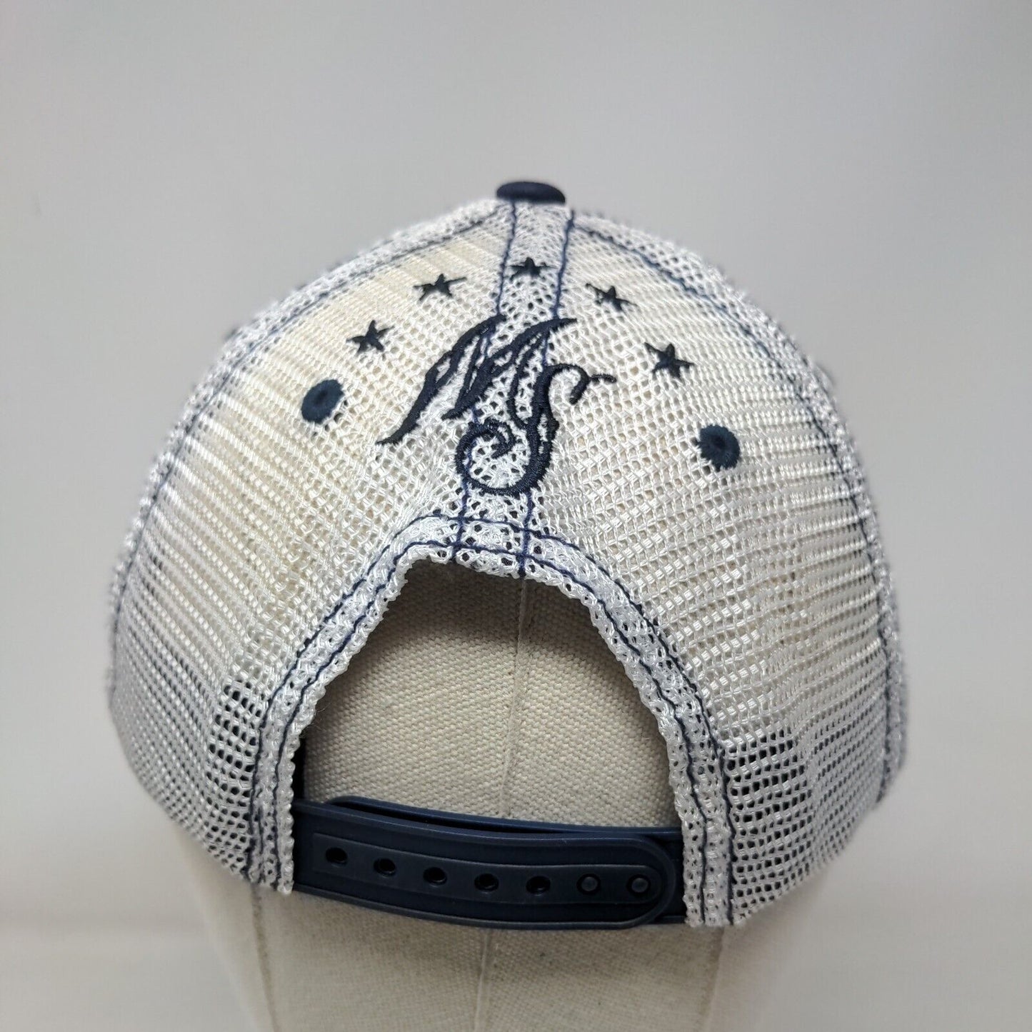 American Eagle Snapback Mesh Back Trucker Hat Blue OSFM Moonshine Spirit