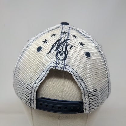 American Eagle Snapback Mesh Back Trucker Hat Blue OSFM Moonshine Spirit