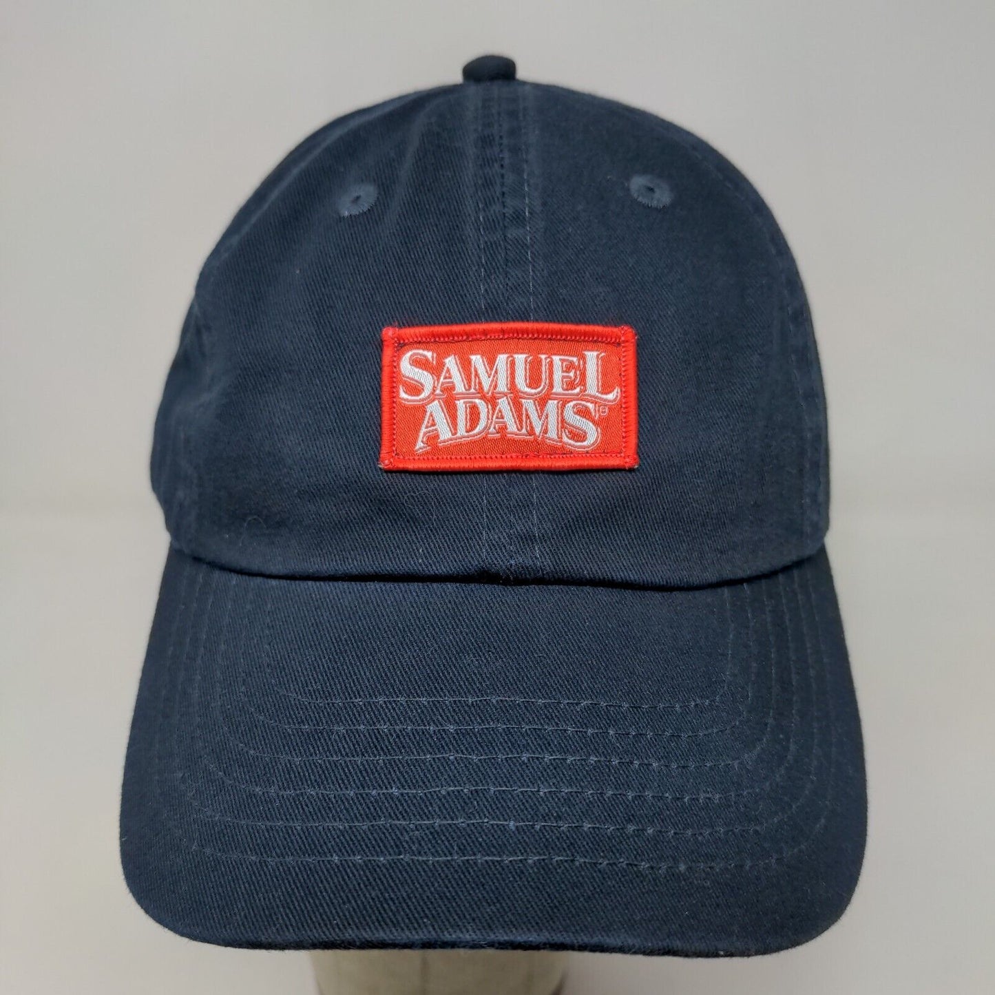 Samuel Adams Men's Slideback Hat Blue Logo Cotton Beer Adjustable Embroidered