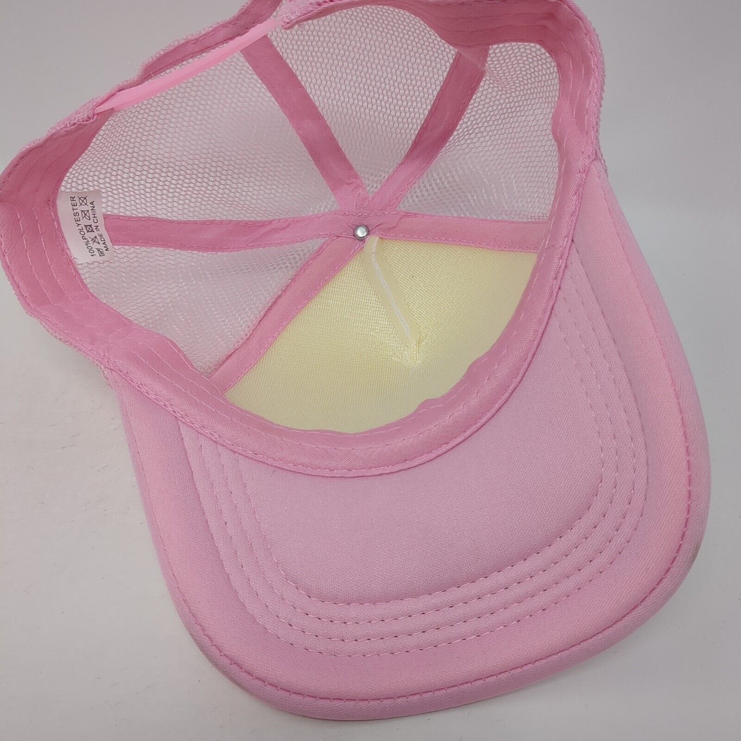 MILF Man I Love Fishing Snapback Trucker Hat Pink One Size Adjustable Mesh Back