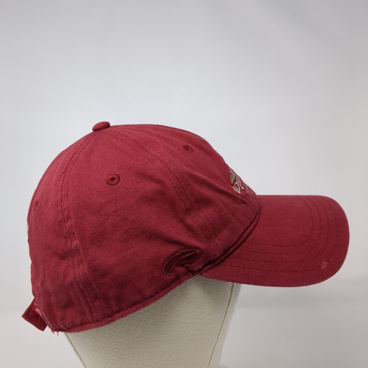Mojave Resort Golf Club Strapback Hat Red One Size Adjustable Embroidered Pukka