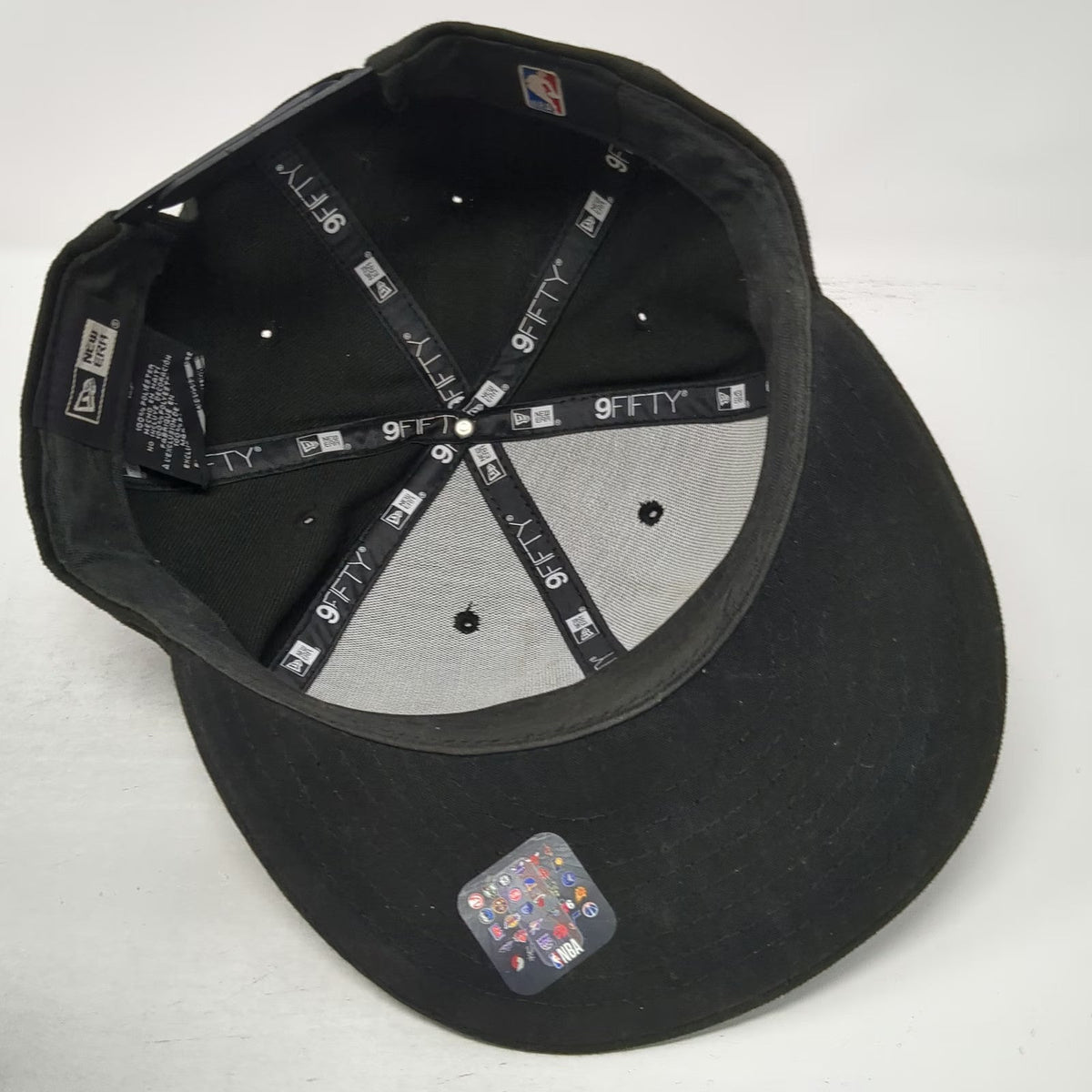 Golden State Warriors NBA New Era Snapback Black One Size 9FIFTY Flat Brim Hat