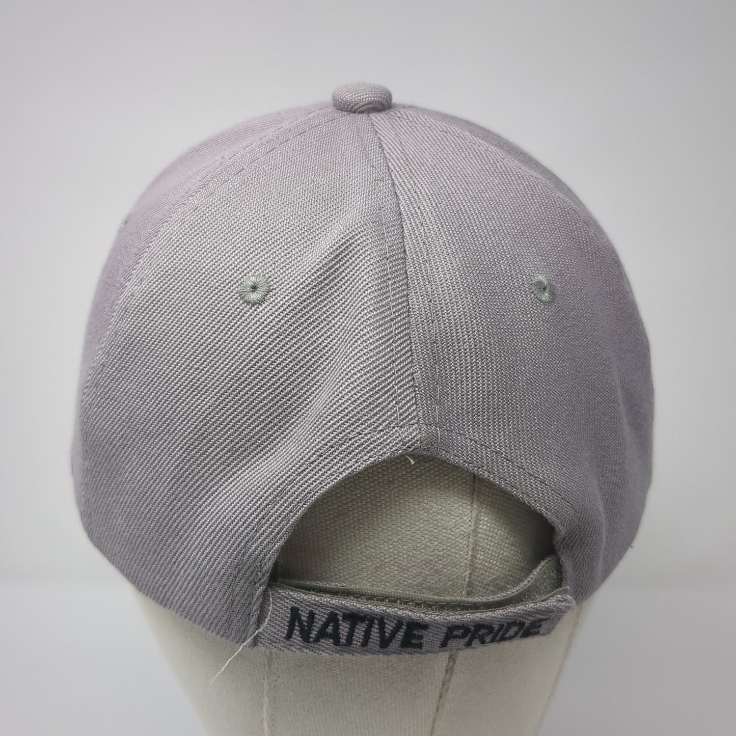 American Eagle Native Pride Baseball Cap Gray OS Adjustable Embroidered CTS