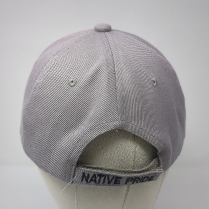 American Eagle Native Pride Baseball Cap Gray OS Adjustable Embroidered CTS