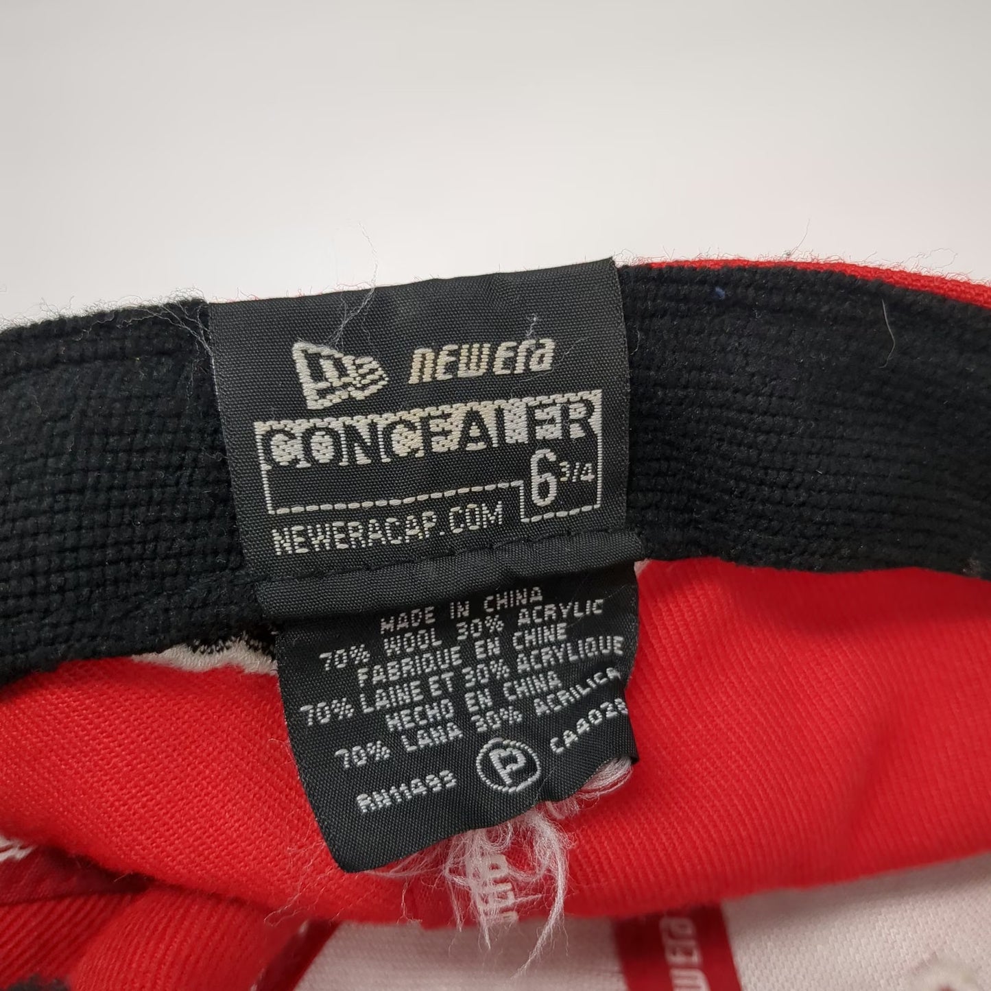 Arkansas Razorbacks NCAA New Era Red Hat 6 3/4 Wool Blend Running Hog Logo Fit