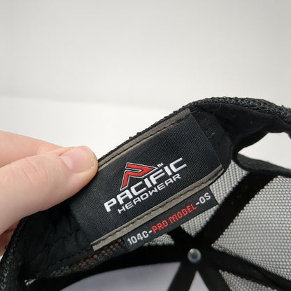 EB Snapback Mesh Back Trucker Hat Gray One Size Pacific Headwear