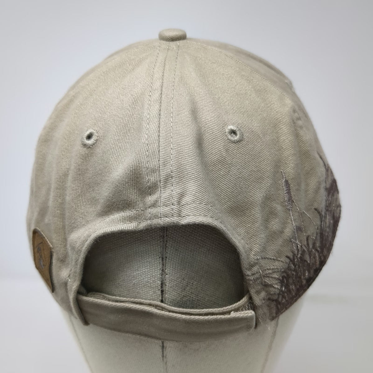 Dri Duck Beige Baseball Cap One Size Kootenai River Campground Montana Fish Hat