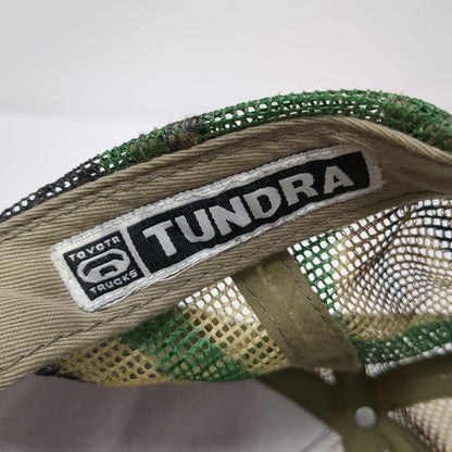Toyota Trucker Hat Green Camo One Size Mesh Snapback Tundra Pickup Logo Patch