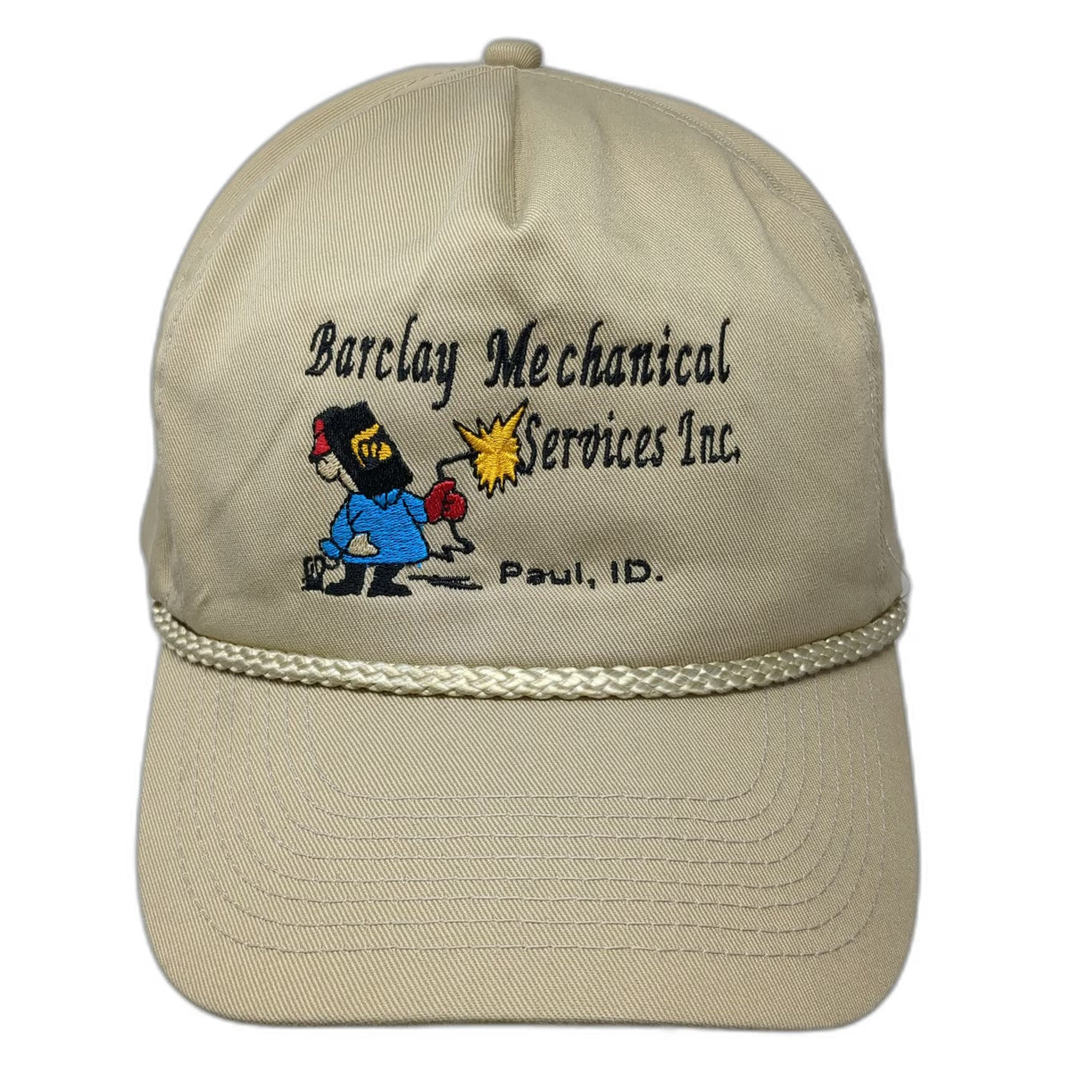 Otto 5 Panel Beige Hat One Size Snapback Rope Barclay Mechanical Paul ID Welder