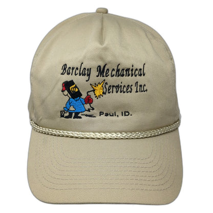 Otto 5 Panel Beige Hat One Size Snapback Rope Barclay Mechanical Paul ID Welder