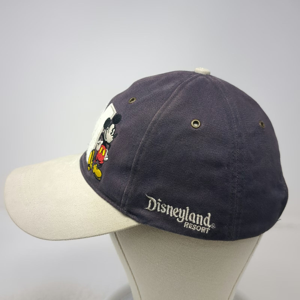 Disneyland Resort Baseball Cap Hat Blue One Size Mickey Mouse M Embroidered