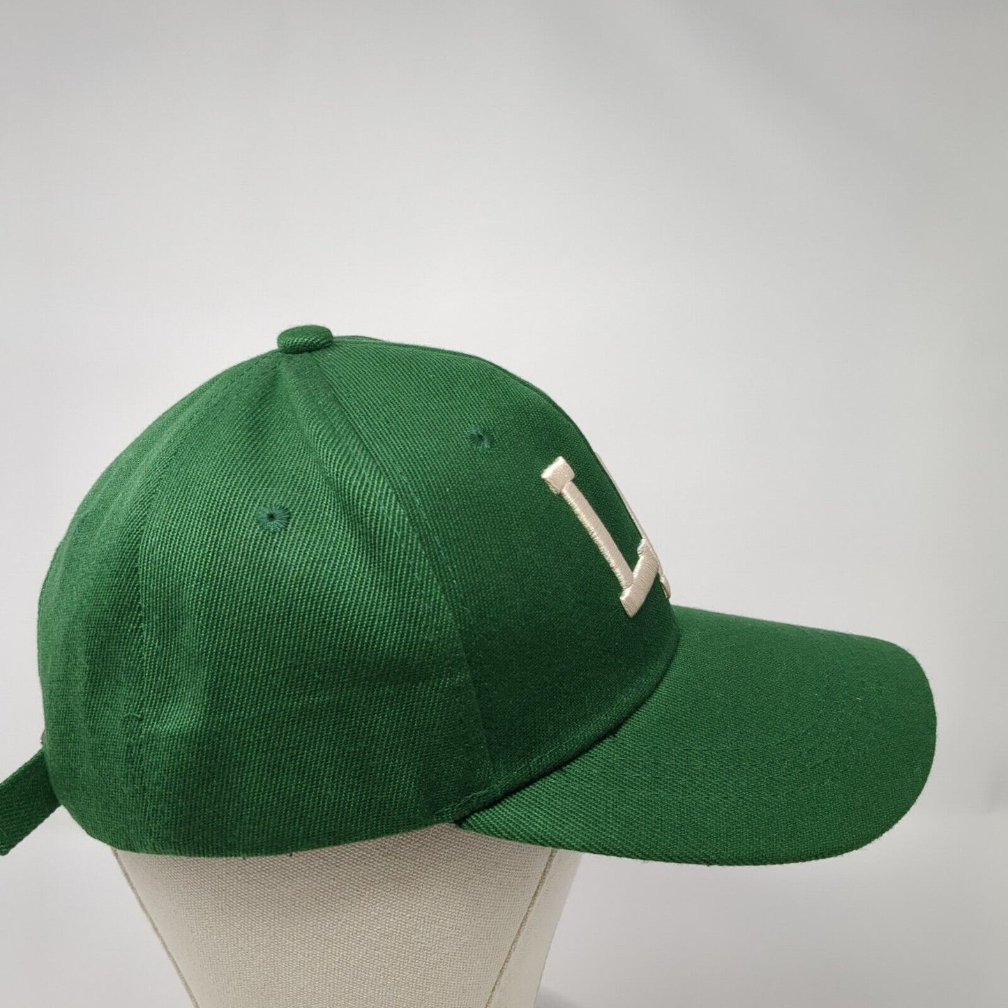 LA Los Angeles California Slideback Baseball Cap Green OS Adjustable Embroidered