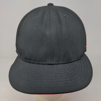 New Era Girl's Snapback Hat 9Fifty Black Pink Blank 100% Polyester