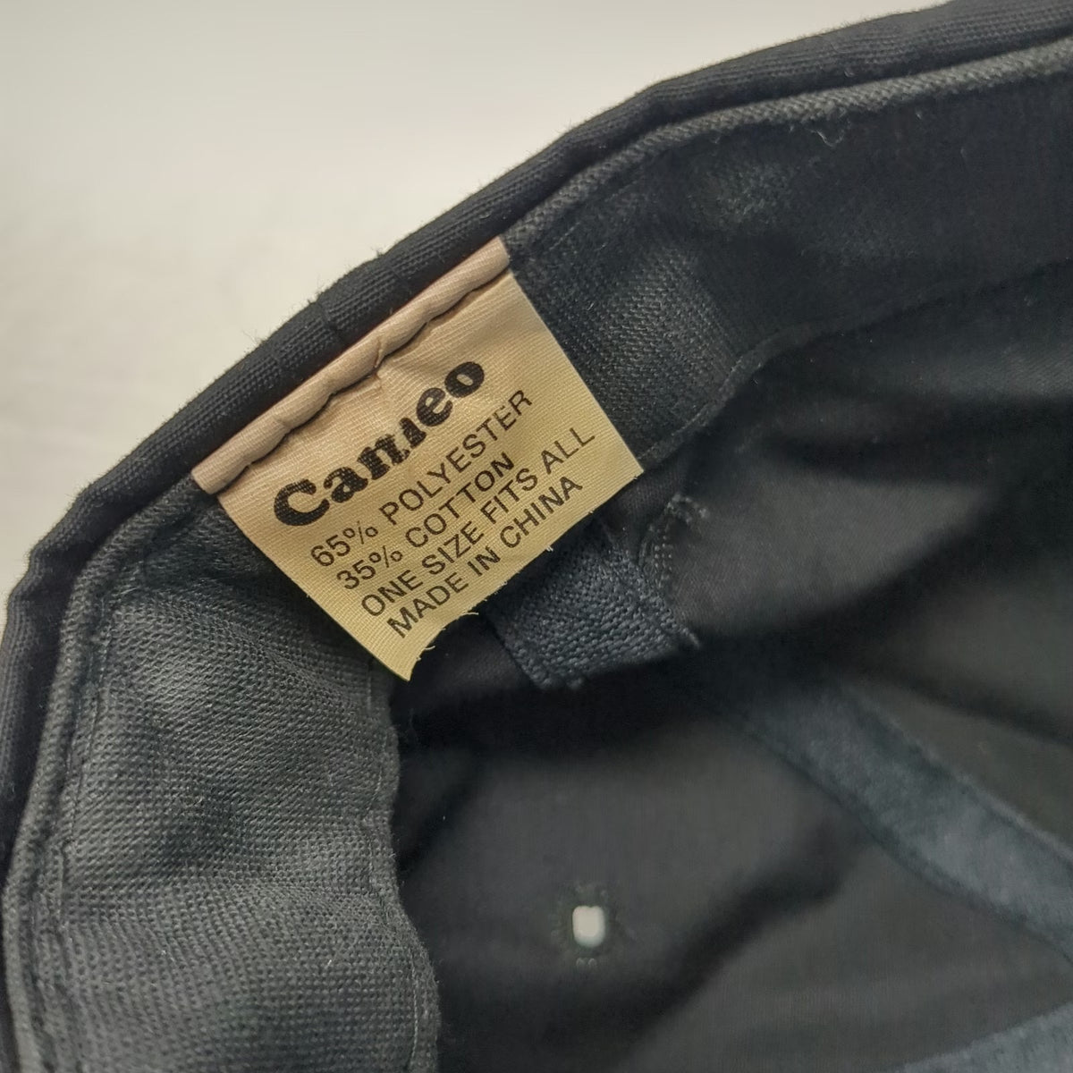 Cameo 5 Panel Hat Black One Size Rope Snapback Mining Industrial Sales Logo