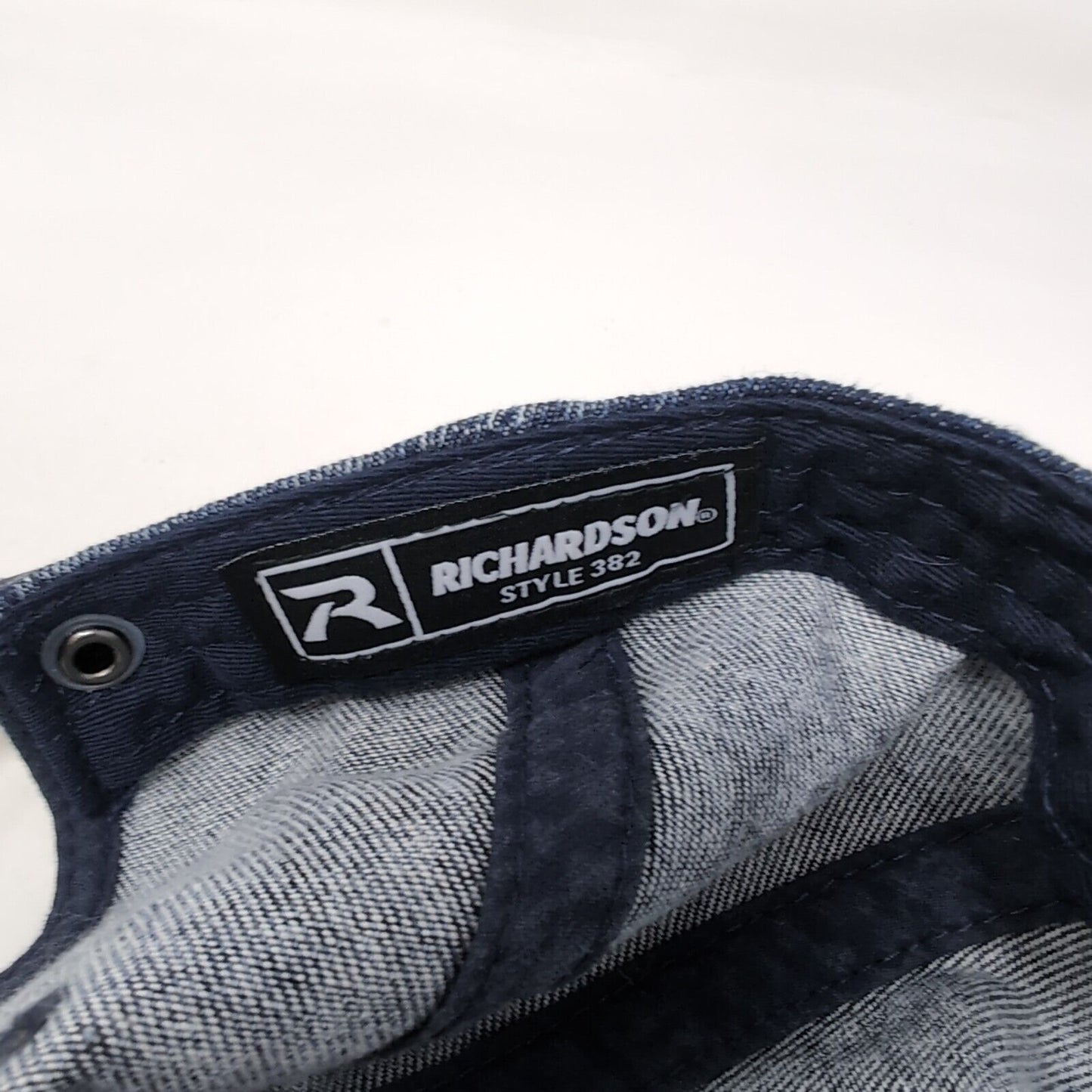 AB Slideback Hat Blue One Size Adjustable Embroidered Denim Cotton Richardson