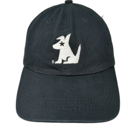 Sirius Satellite Radio Dog Logo Baseball Cap Black One Size Slideback Strap Hat