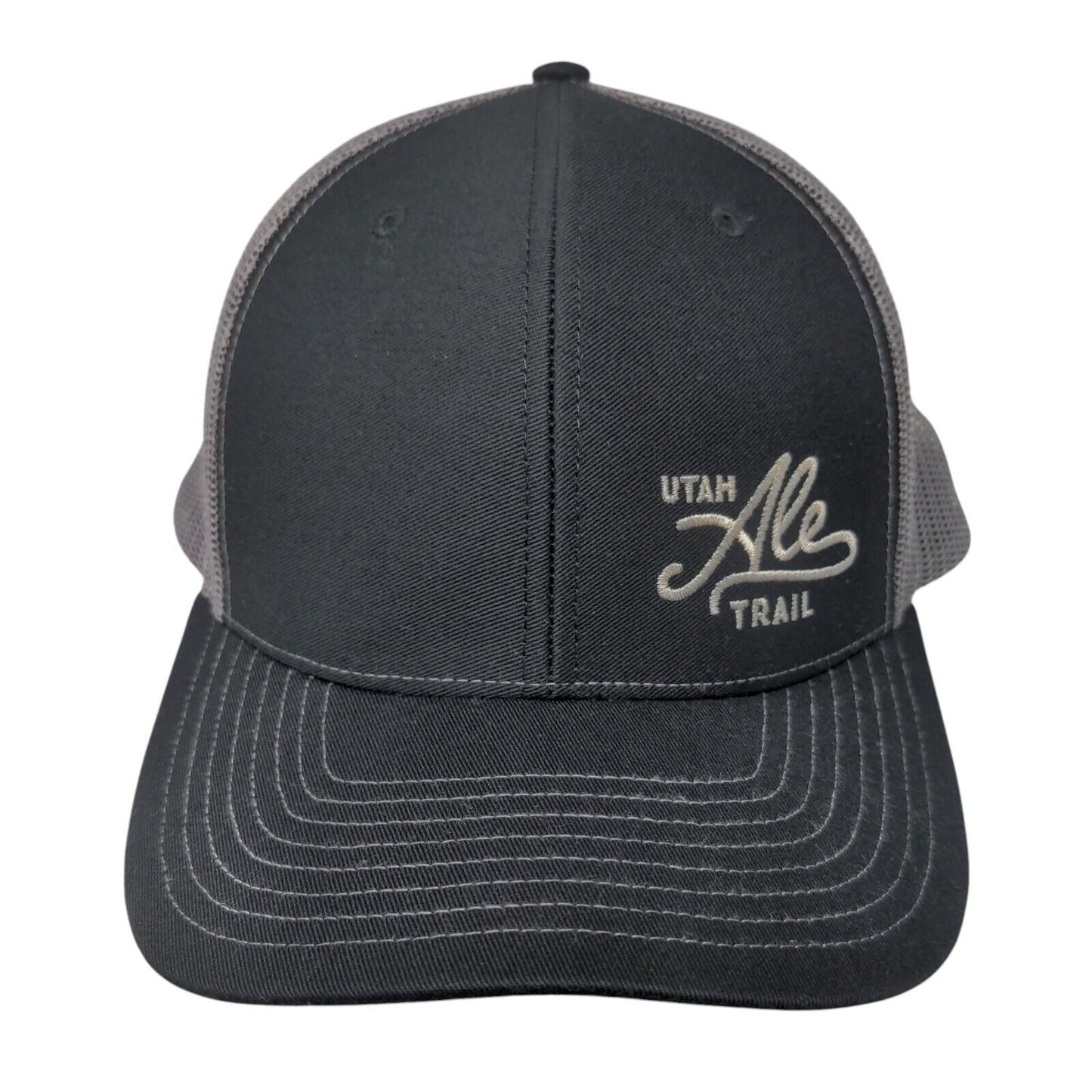 Utah Ale Trail Snapback Trucker Hat Black One Size Mesh Back 6 Panel Richardson