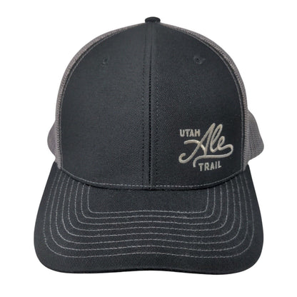 Utah Ale Trail Snapback Trucker Hat Black One Size Mesh Back 6 Panel Richardson