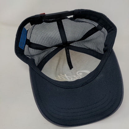 Costa USA Snapback Mesh Back Trucker Hat Blue One Size Embroidered