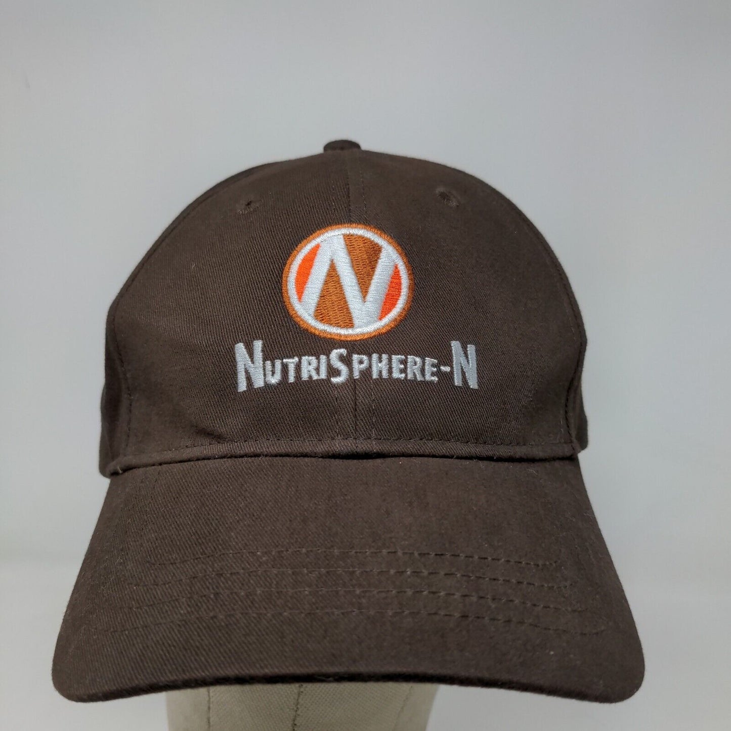 Cap America Men's Strapback Hat Brown Adjustable Embroidered Nutri Sphere N