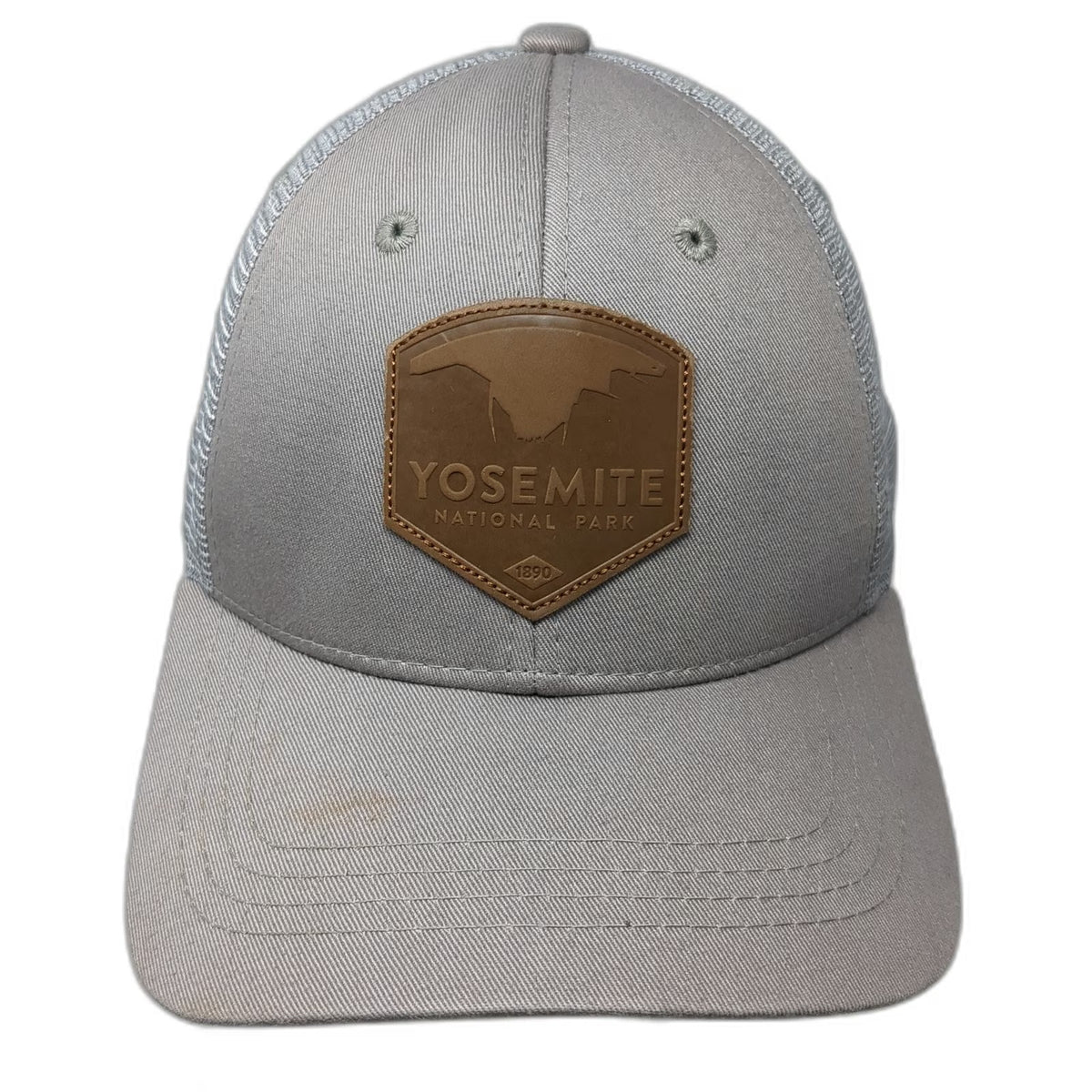 Kind Design Trucker Hat Gray One Size Yosemite National Park Patch Map Brim