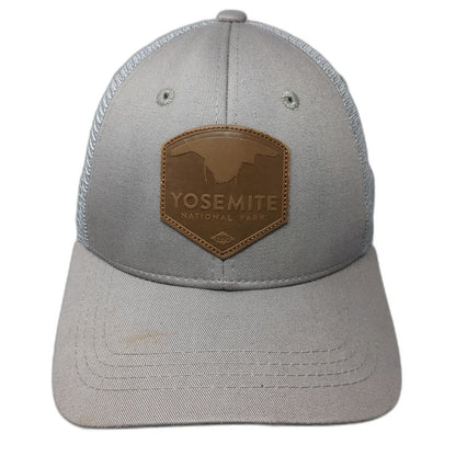 Kind Design Trucker Hat Gray One Size Yosemite National Park Patch Map Brim