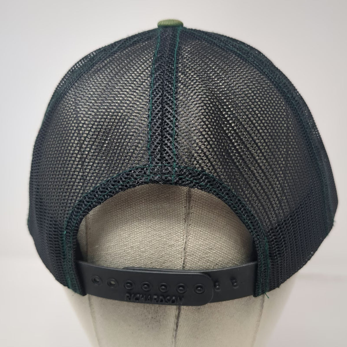 Richardson Trucker Hat Green Camo USA Flag One Size Arrow Logistics Snapback
