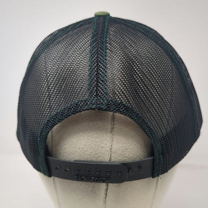 Richardson Trucker Hat Green Camo USA Flag One Size Arrow Logistics Snapback