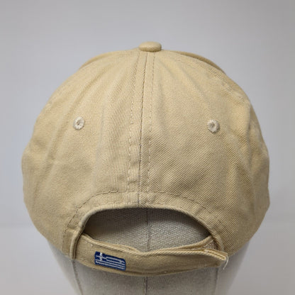 Greece Strapback Hat Tan One Size Adjustable Greek Letter Patriotic Karfil Hats
