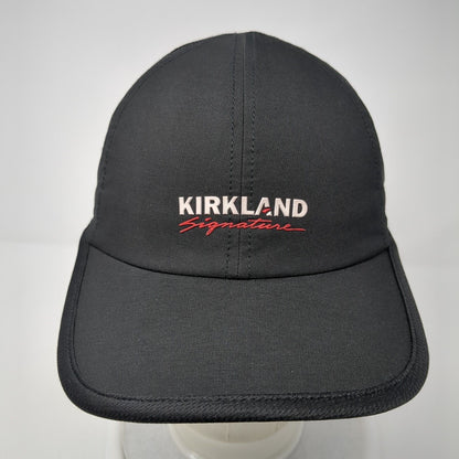 Kirkland Signature Strapback Hat Black One Size Perforated Solid