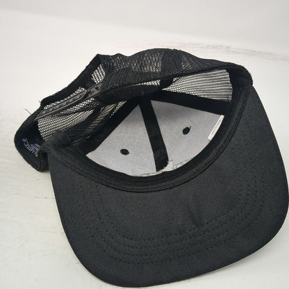 Cap America Trucker Hat Black One Size Mountainland Supply Company Idaho Mesh