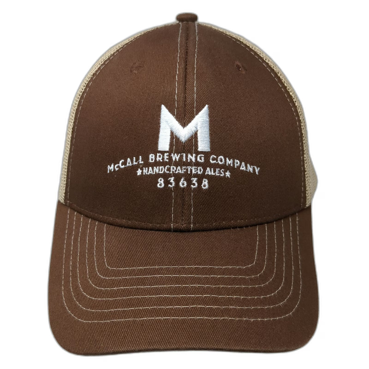 Brewery Branding Co Trucker Hat Brown One Size McCall Brewing Company Mesh Hat