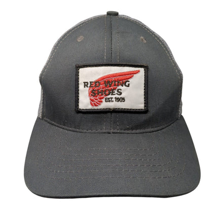 Red Wing Shoes Est 1905 Snapback Trucker Hat Gray One Size Adjustable Mesh Back