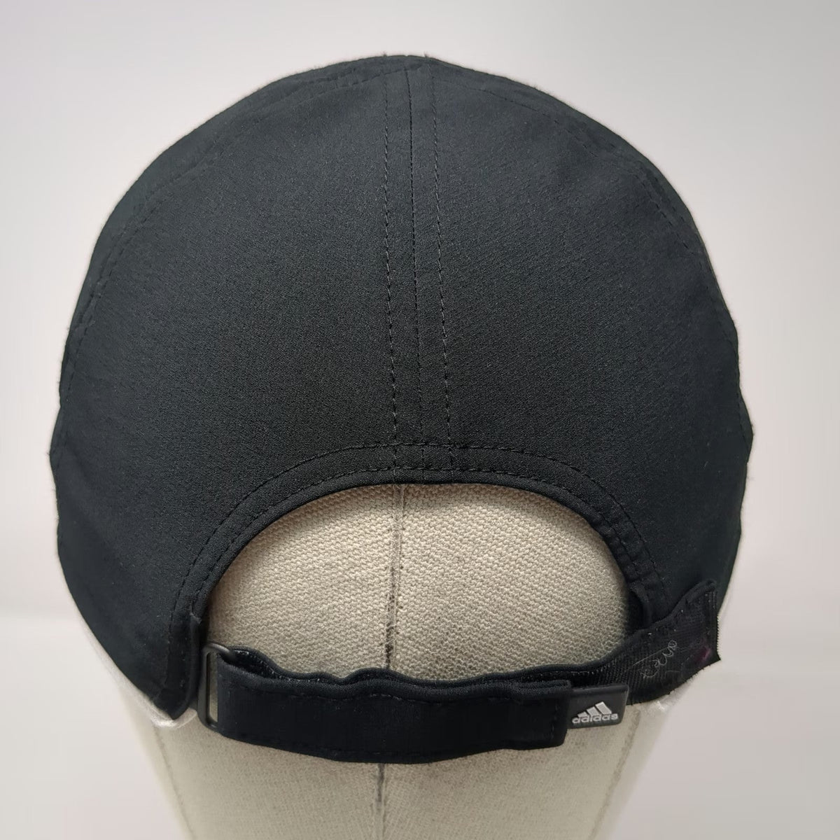 Adidas Baseball Cap Black White One Size Aeroready Strapback Mesh Athletic Hat