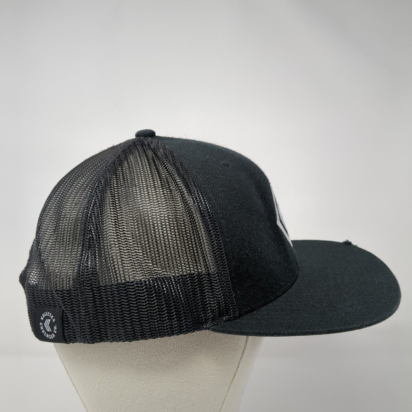 Kalletka Undersea Co. Snapback Trucker Hat Black One Size Mesh Back