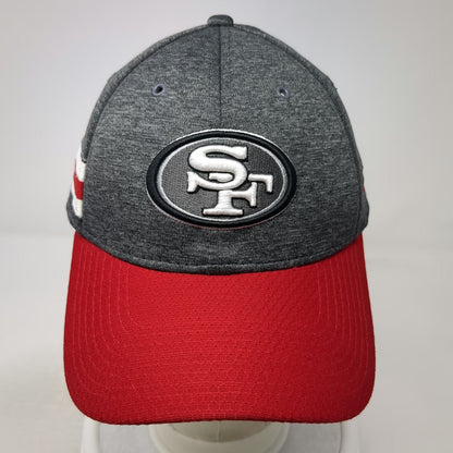 New Era 39THIRTY Baseball Cap Gray Red M San Francisco 49ers NFL Stretch Hat