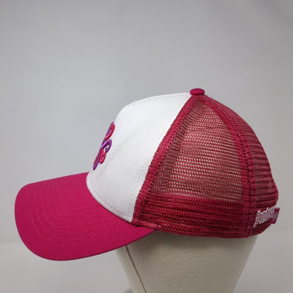 Jamberry Slideback Mesh Back Trucker Hat Pink OSFA Adjustable Embroidered