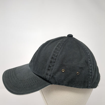 Dorfman Pacific Headwear Strapback Hat Black One Size Adjustable Blank