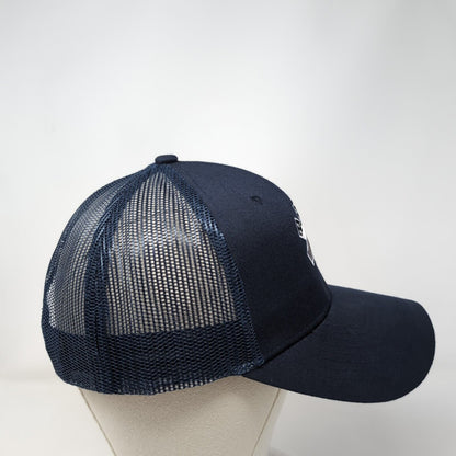 Star of Life Snapback Trucker Hat Blue One Size Adjustable Embroidered Cobra