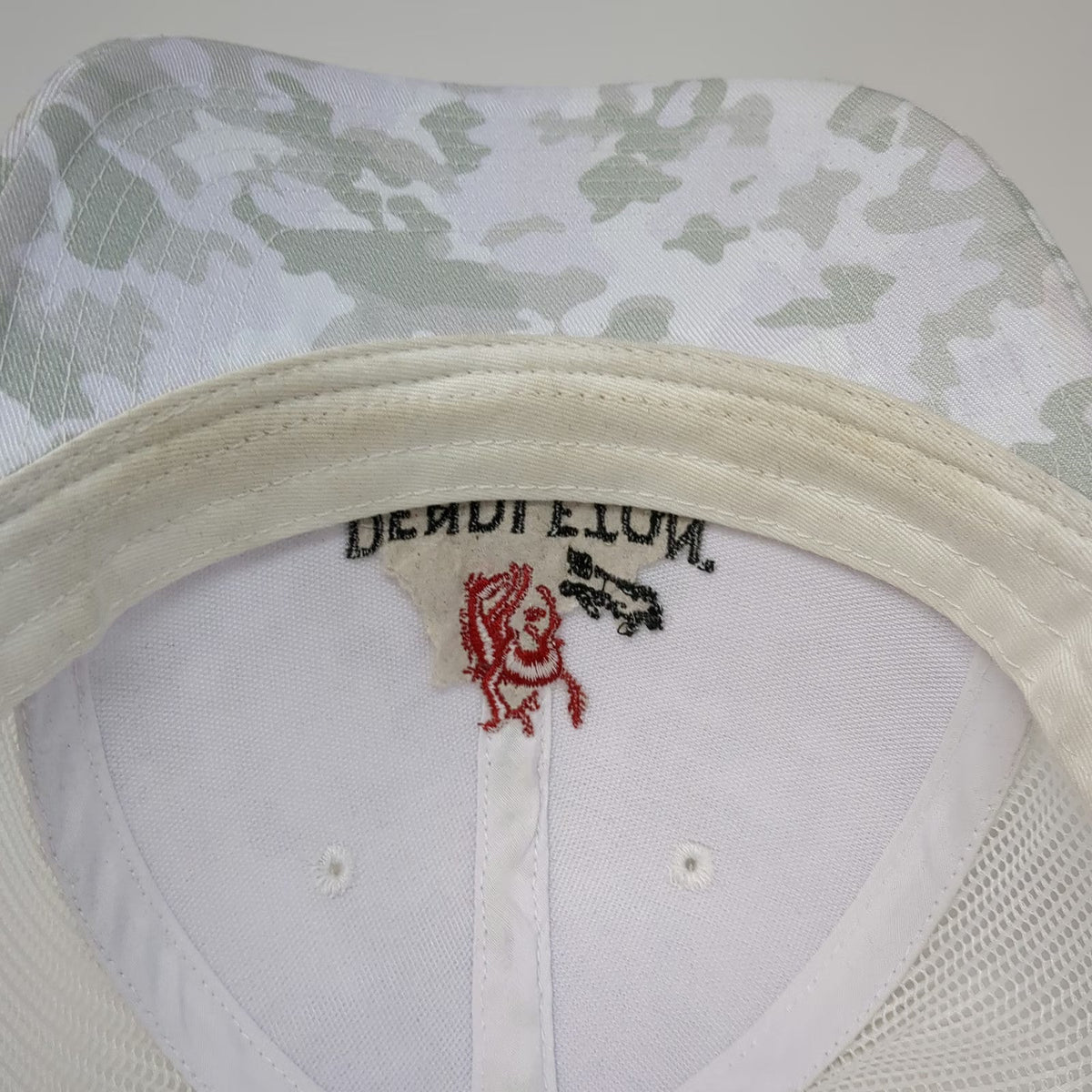 Pendleton Whisky Trucker Hat One Size White Camo Mesh Bucking Bronco Logo Hat