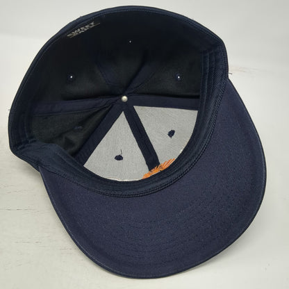 Sweet Caps Baseball Cap Blue M Big Dog Satellite and Solar Stretch Fit Hat