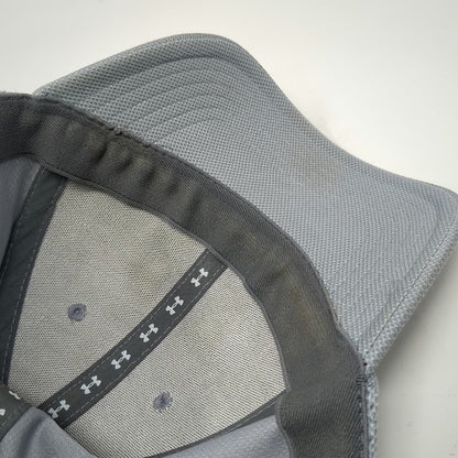 Under Armour Baseball Cap Gray XL Fitted Mesh Stretch Fit Breathable Hat