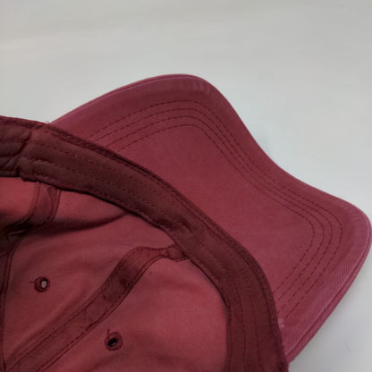 Unbranded Slideback Hat Ponytail Red One Size Adjustable Solid Blank