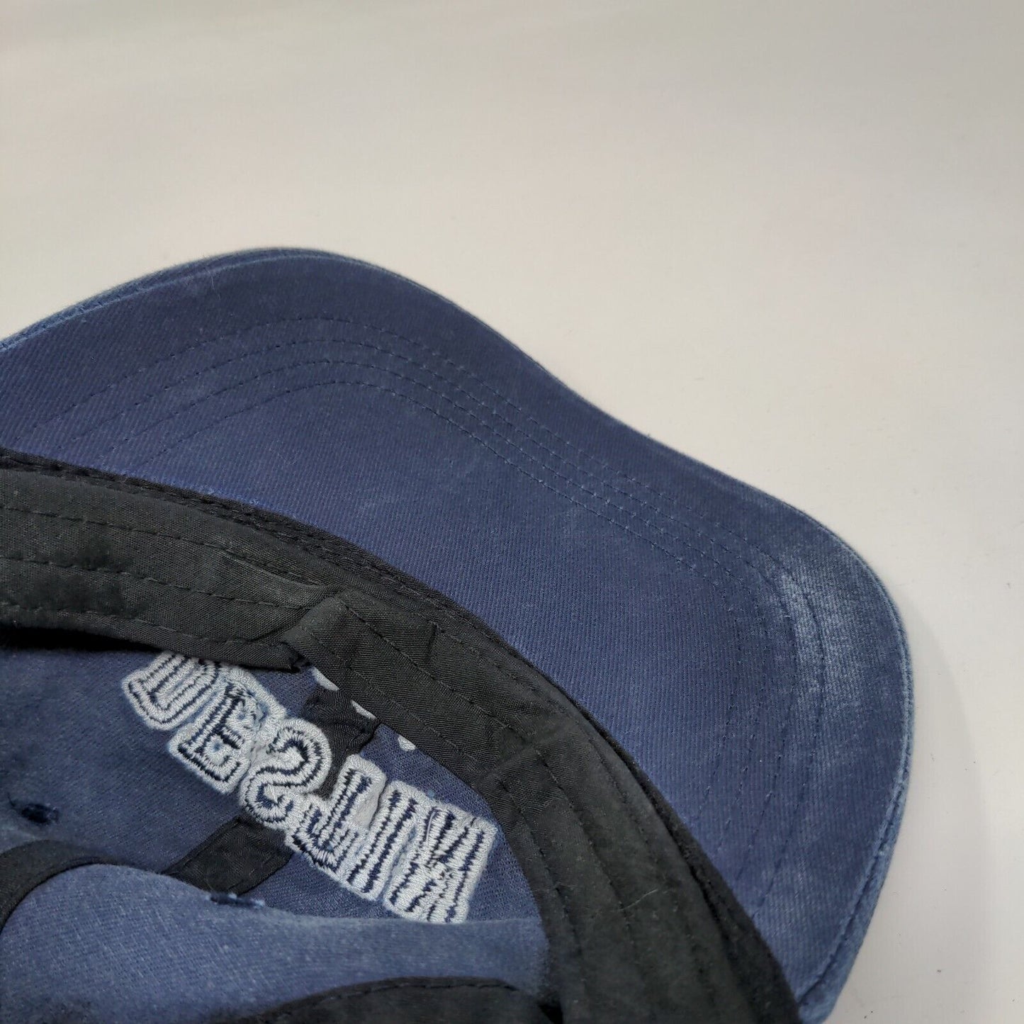 Destin 1984 Strapback Hat Blue One Size Adjustable Embroidered Lucky 7 Cotton