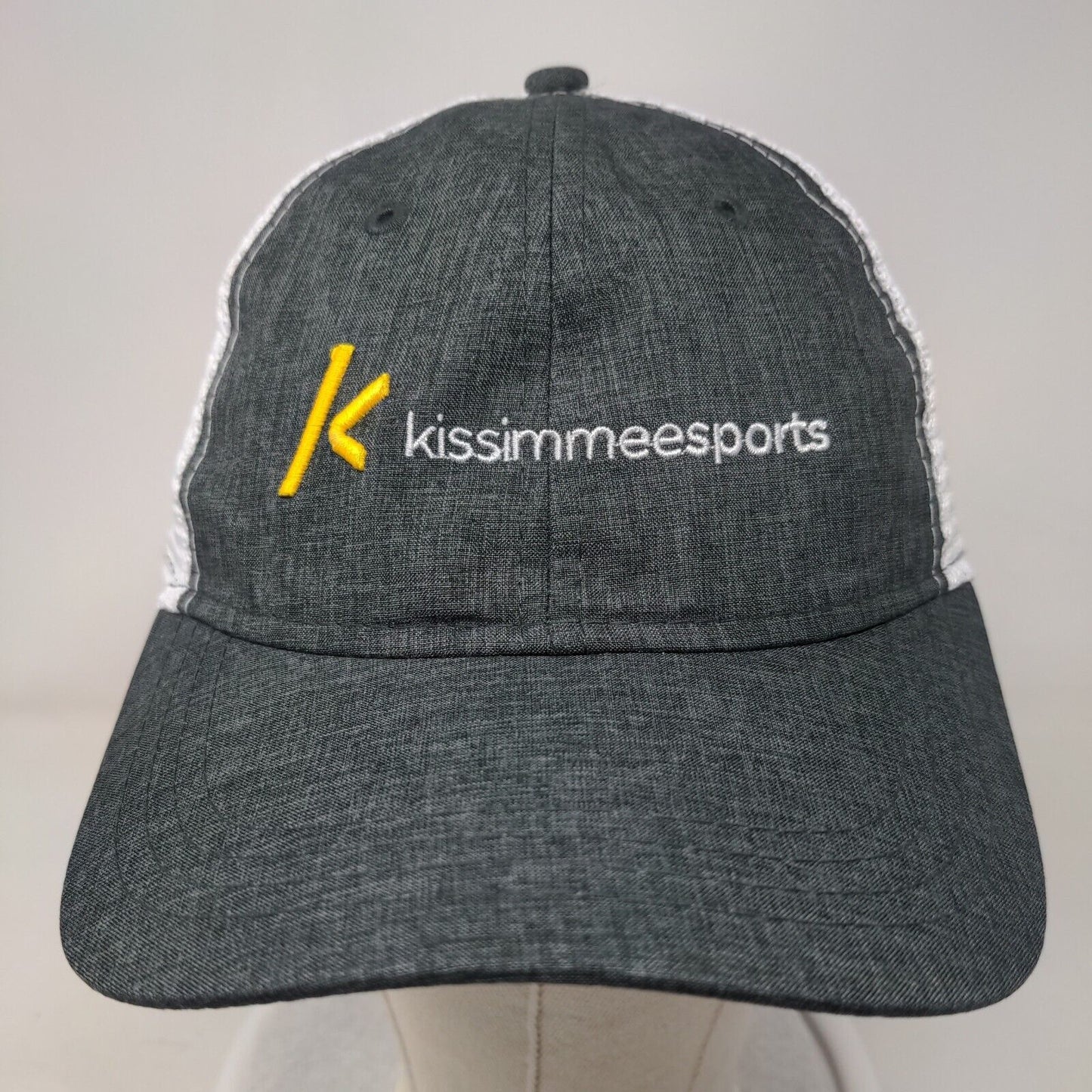 Kissimmee Sports Strapback Mesh Back Trucker Hat Gray OSFA Paramount