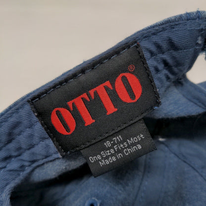 I Always Stand Strapback Hat Blue OSFM Embroidered American Flag Otto