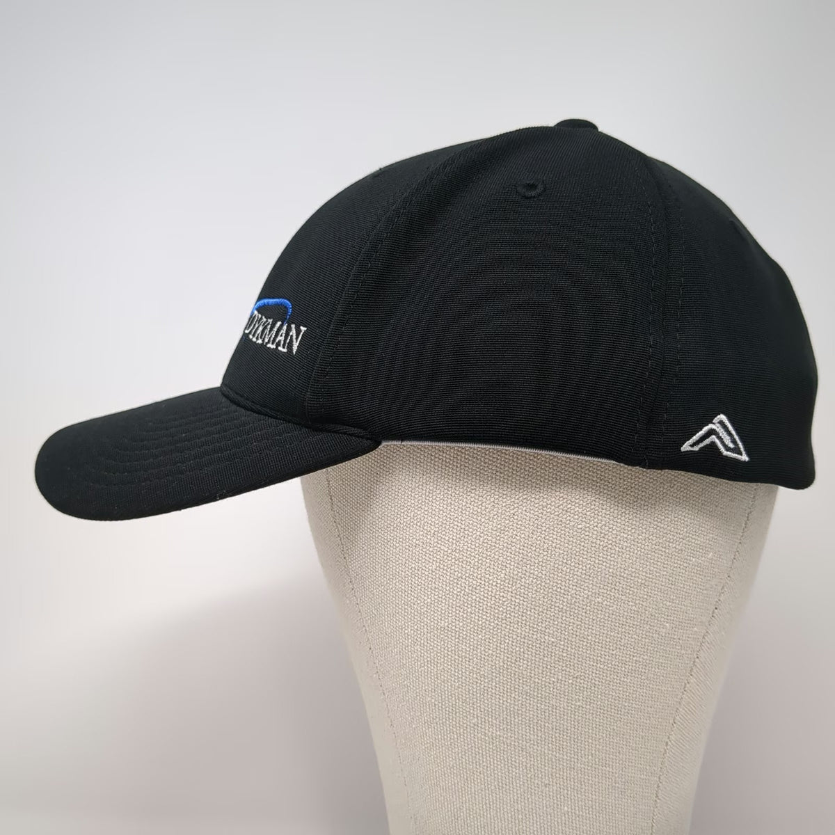 Pacific Headwear Baseball Cap Black XL DYKMAN Performance Stretch Fit Hat