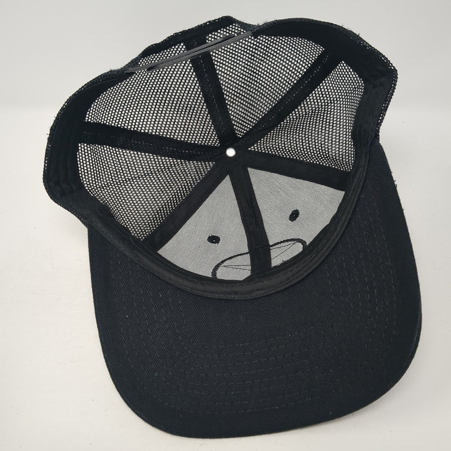 Bring Back Local Patch Snapback Trucker Hat Black One Size Mesh Back